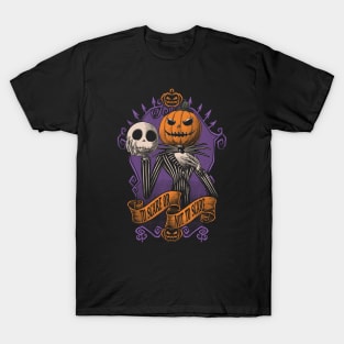 Scary Halloween Pumpkin - Skeleton Animation Gift T-Shirt